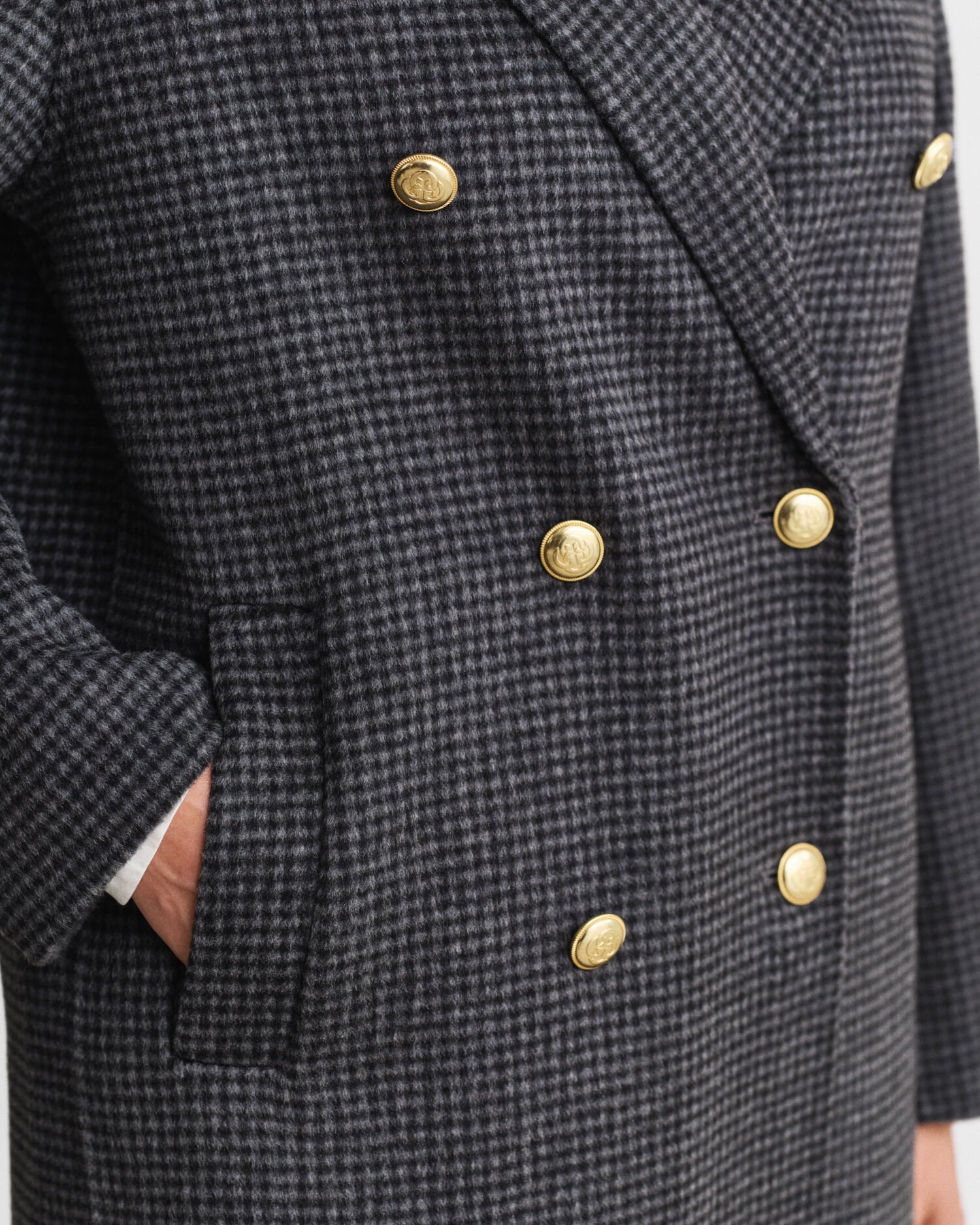 Checked Handstitched Coat