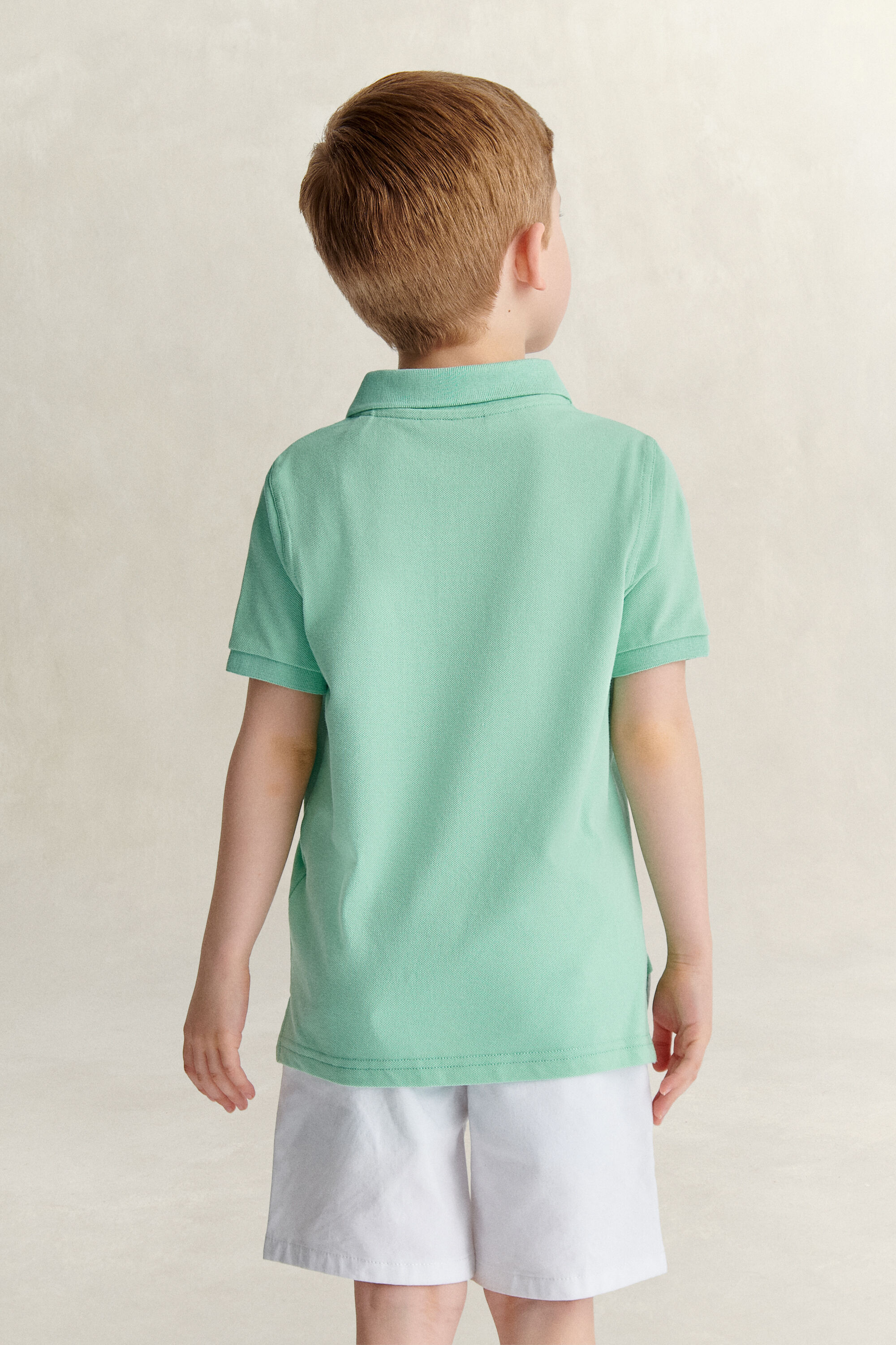 Polo Shield in piqué Kids