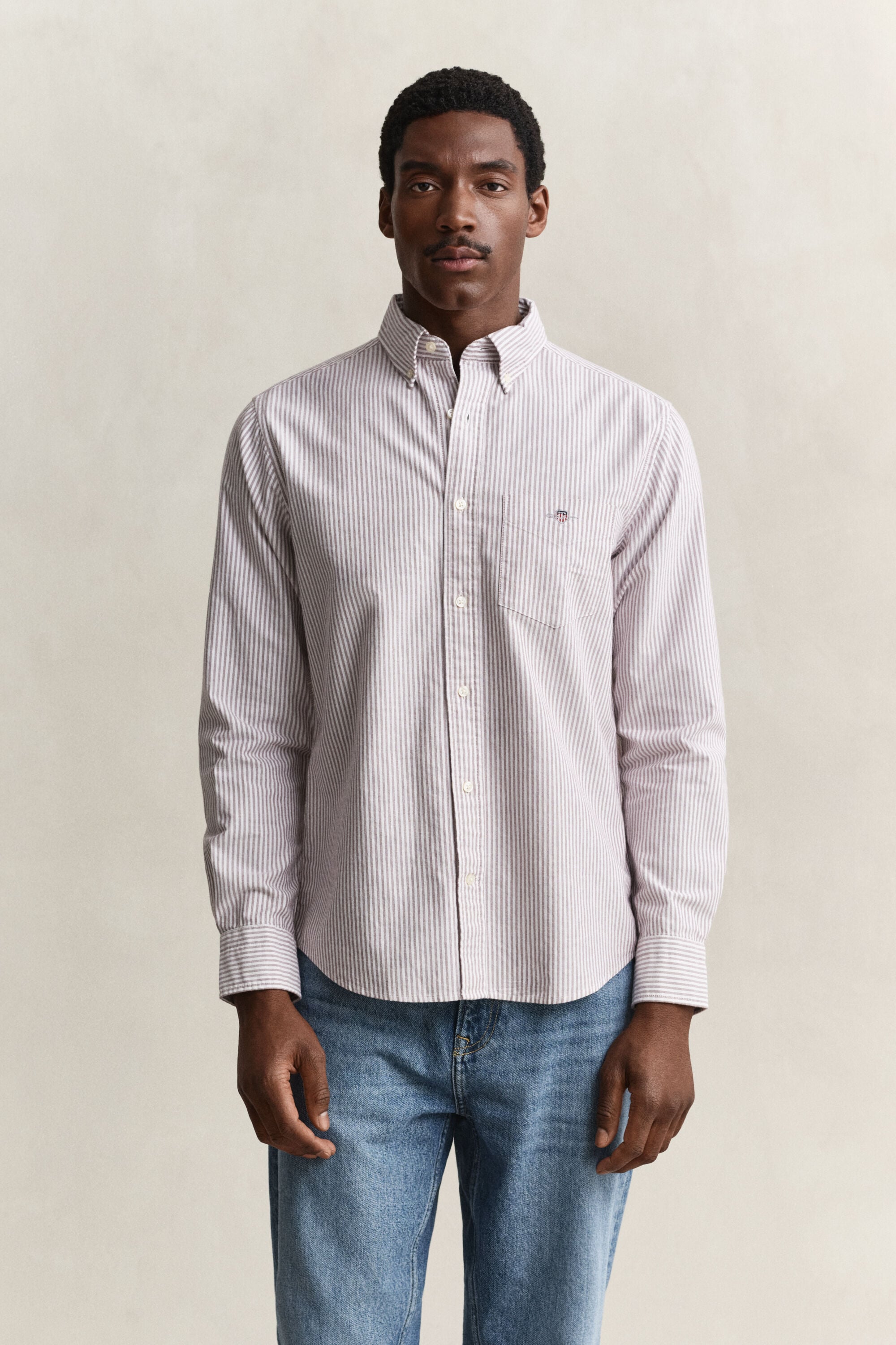 Classic Regular Fit Oxford-Hemd mit Streifen