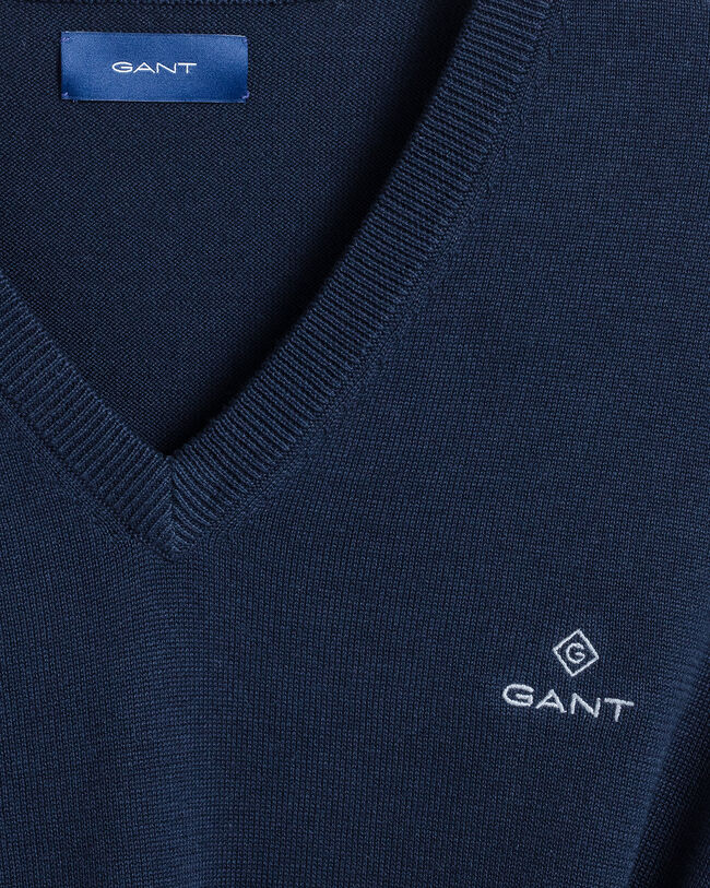 Classic V-Neck Pullover aus Baumwolle