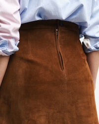 Rock aus Veloursleder