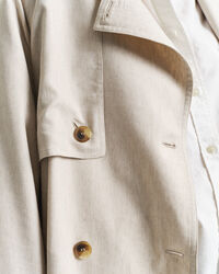 Trenchcoat aus Leinenmischung