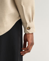 Hemdjacke aus Wollmischung