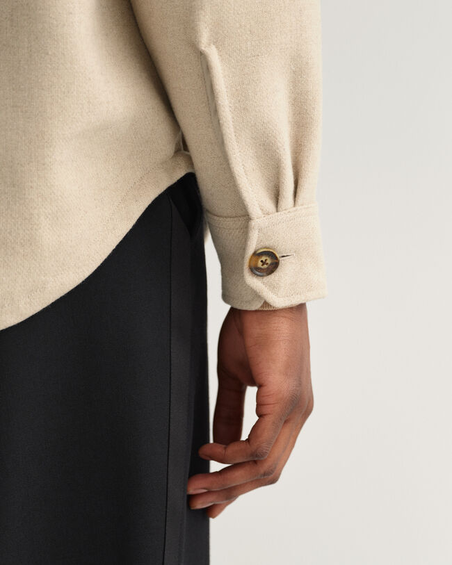 Hemdjacke aus Wollmischung