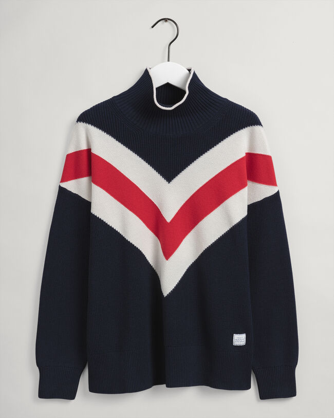 Graphic Rollkragenpullover