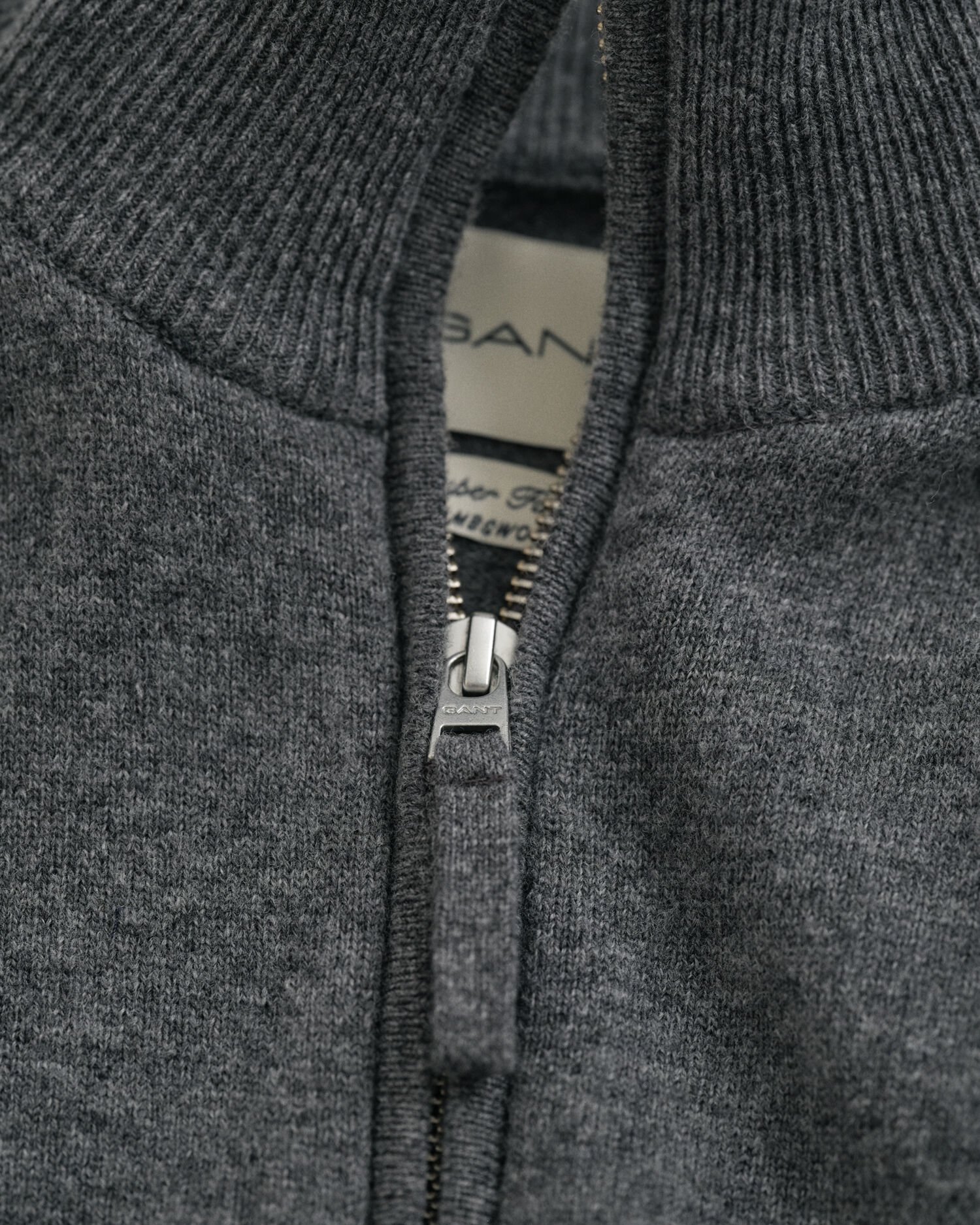 Superfine Lambswool Zip Cardigan