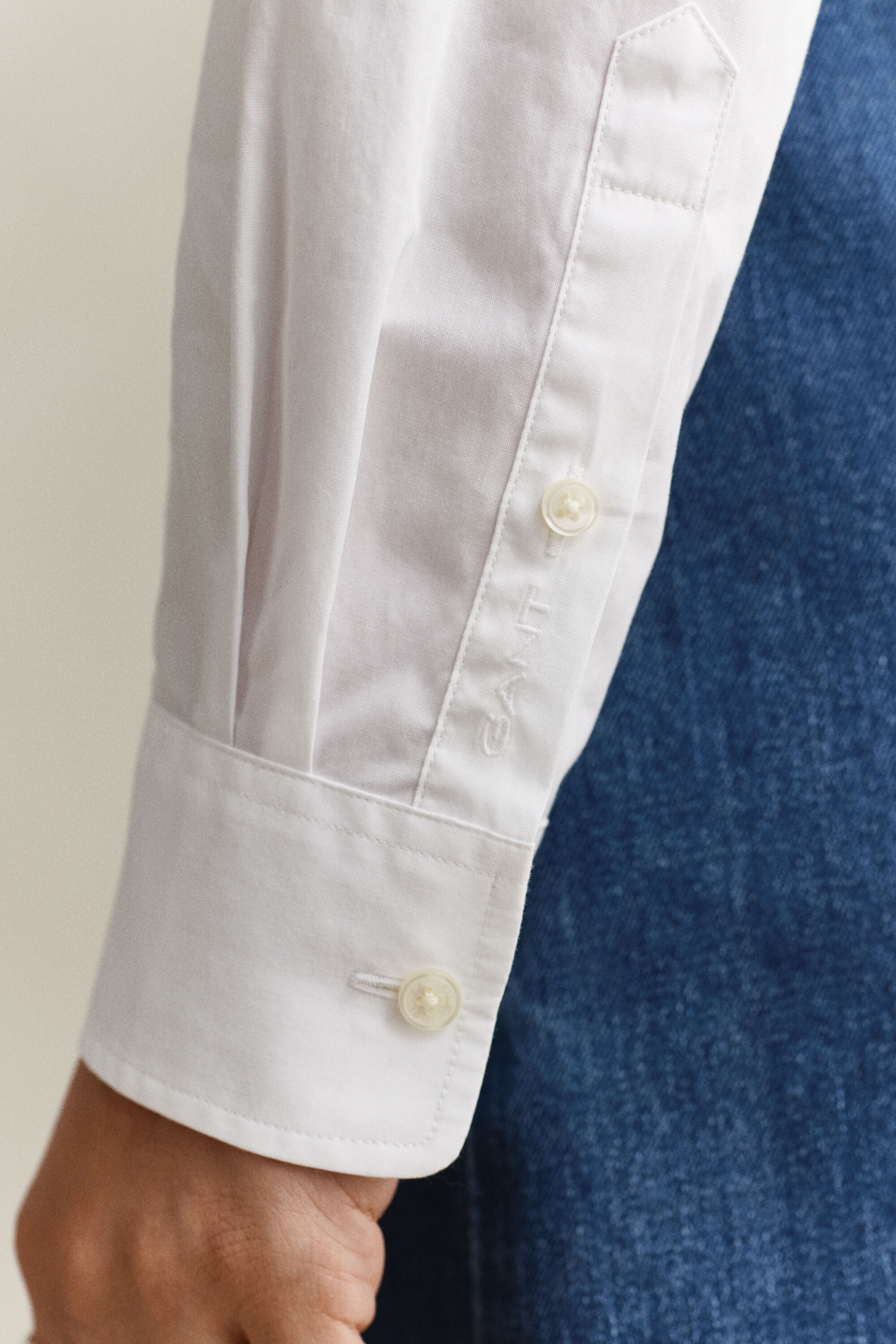 Rüschenbluse aus Baumwolle