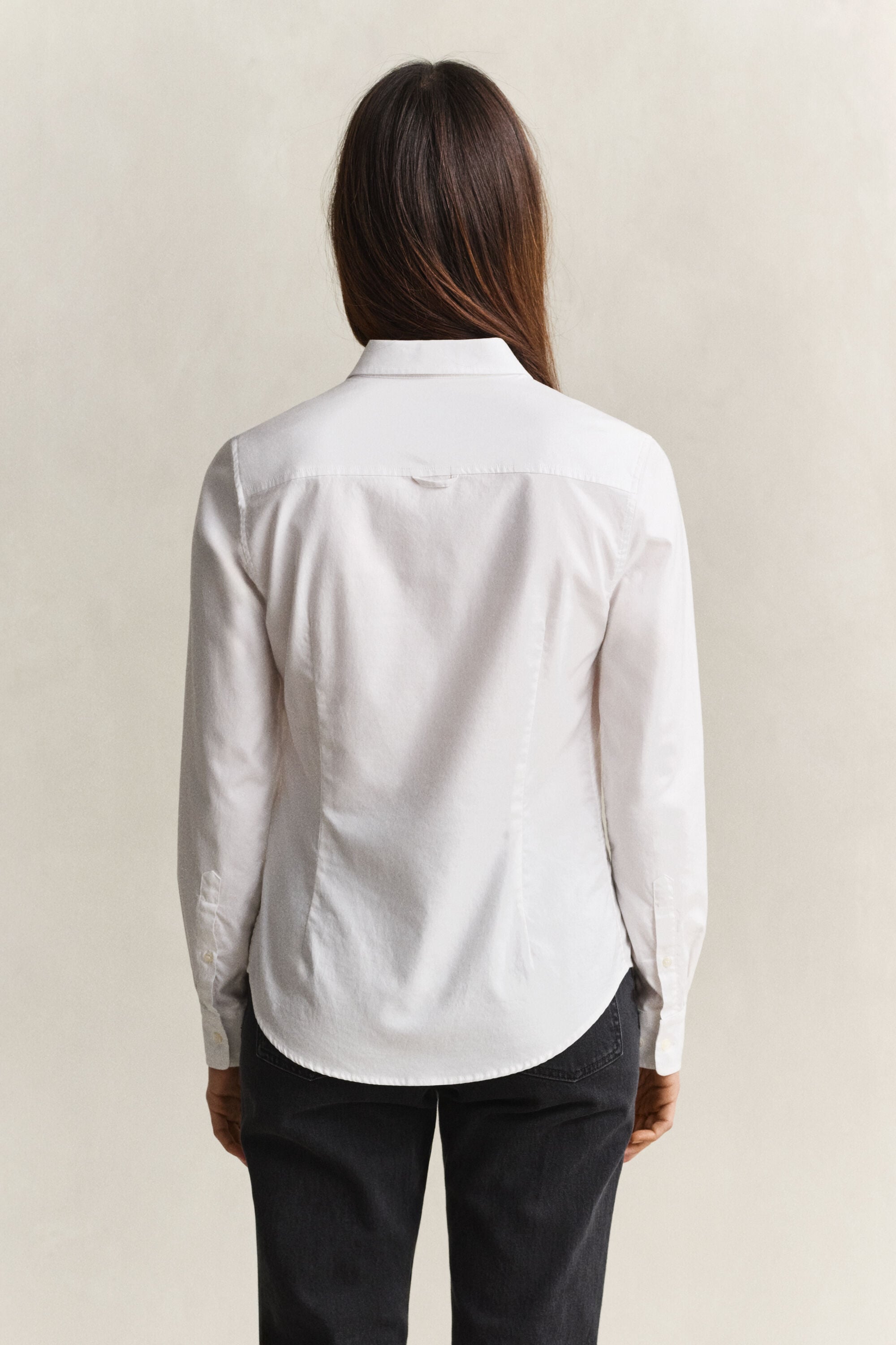 Classic Slim Fit Oxford-Bluse mit Stretch