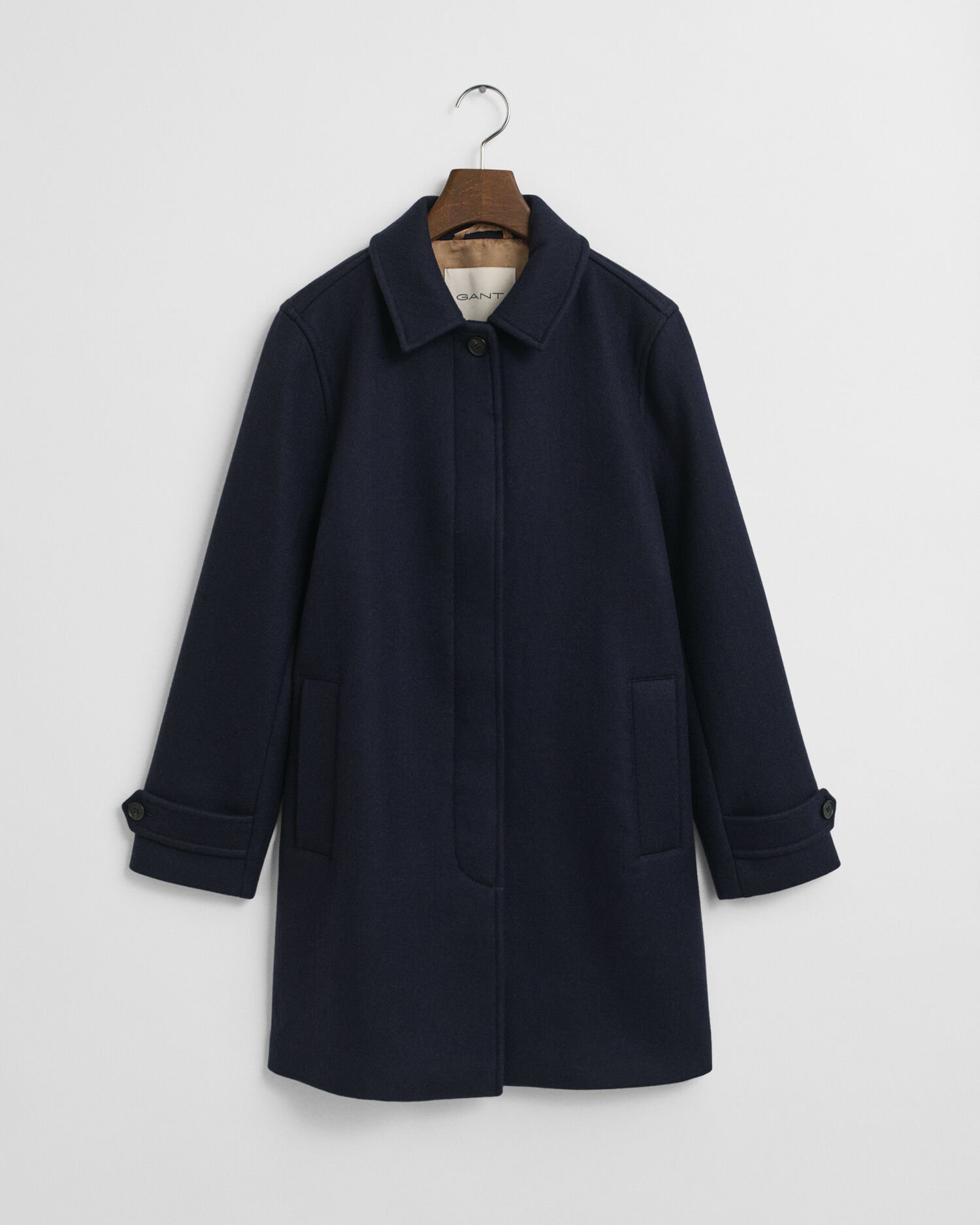 Wool Blend Car Coat