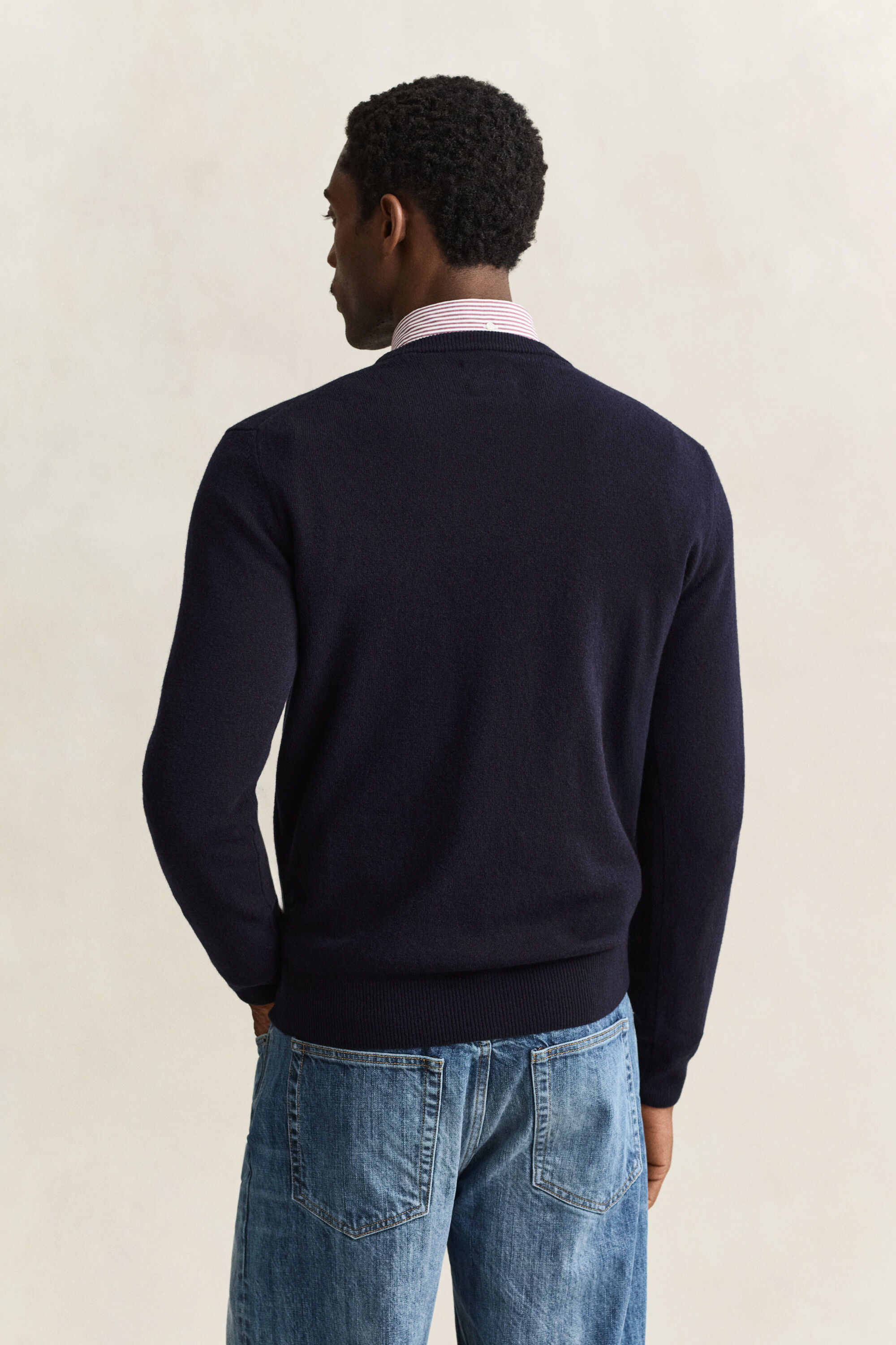Rundhalspullover aus Lambswool