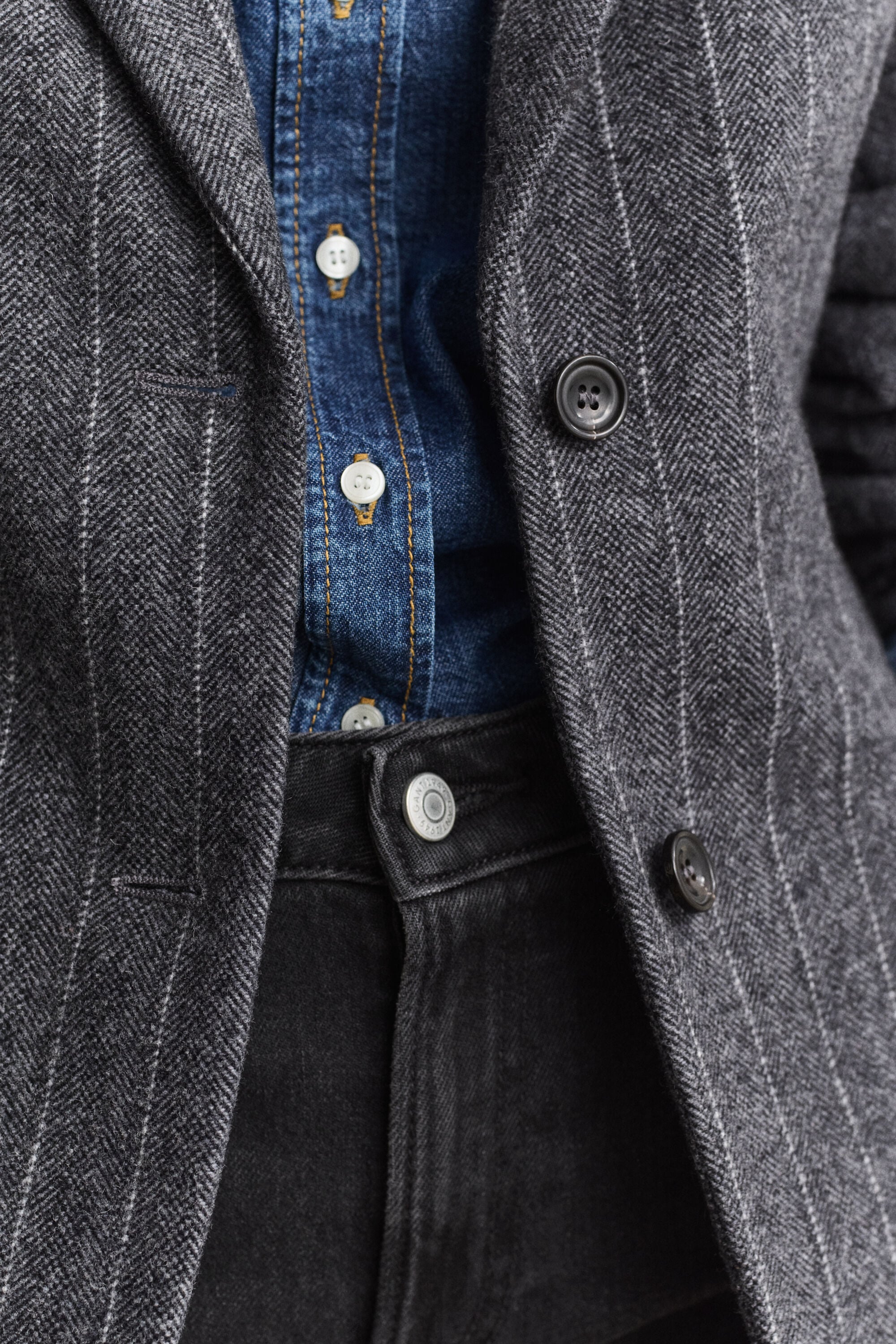Pinstriped Hourglass Blazer