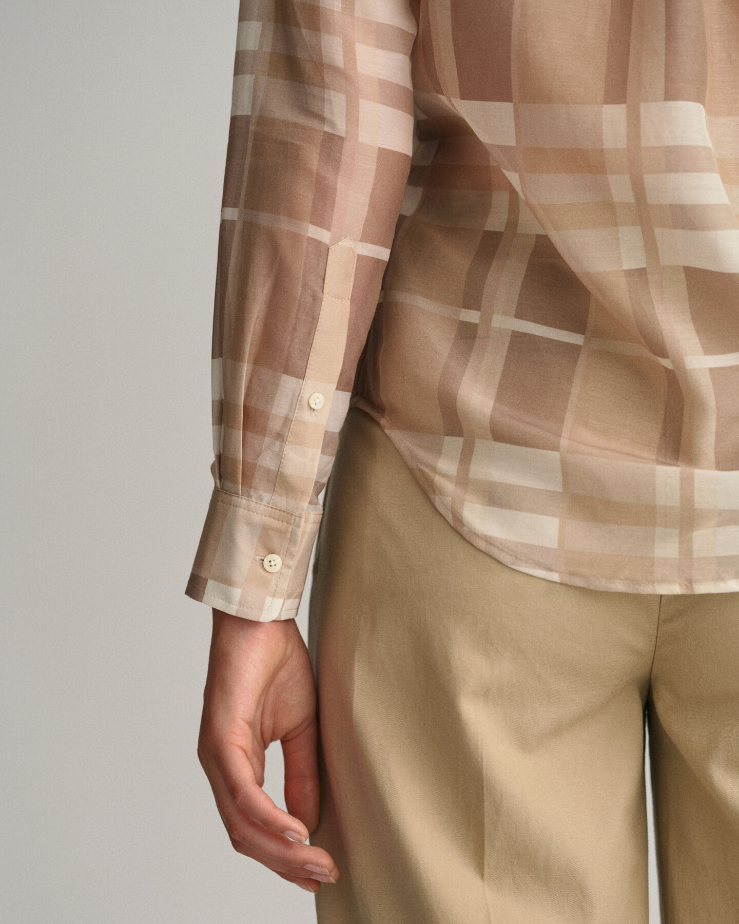 Regular Fit Karobluse aus Baumwolle und Seide