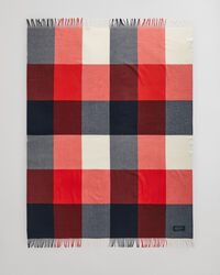 Karierte Decke aus extrafeiner Merinowolle