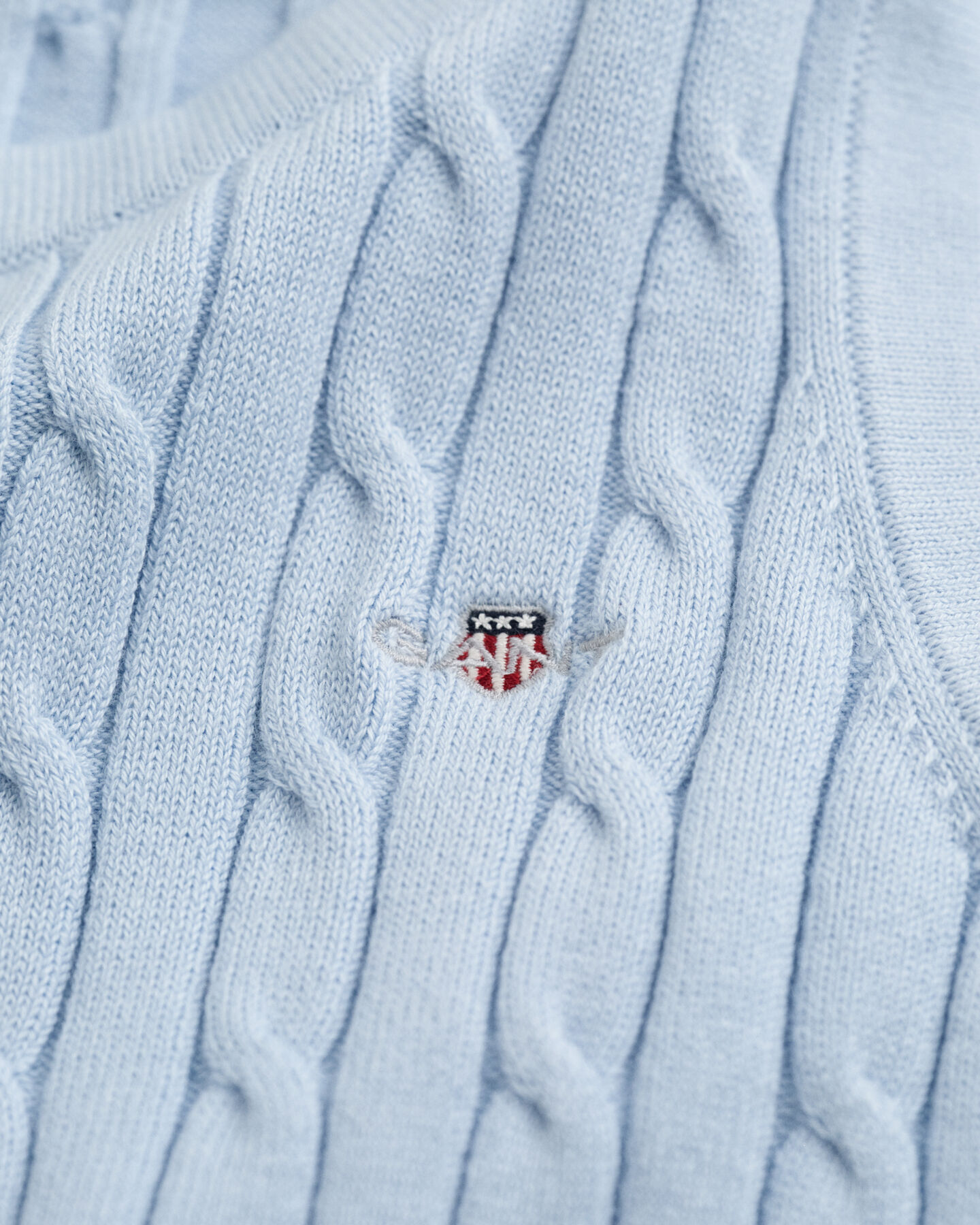 Tanktop aus Stretch-Baumwolle mit Zopfmuster