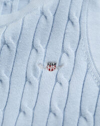 Tanktop aus Stretch-Baumwolle mit Zopfmuster