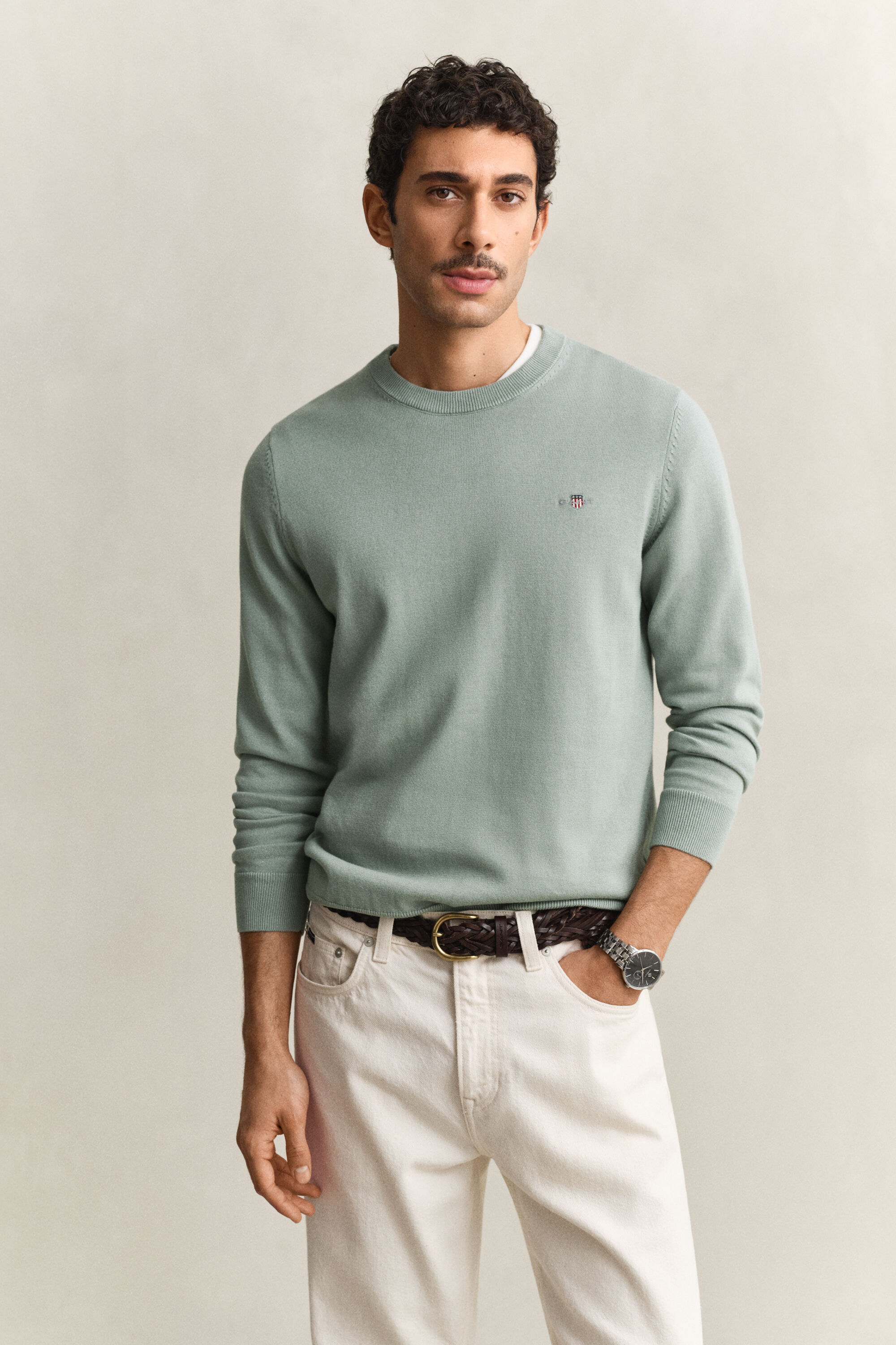 Cotton Crew Neck Sweater