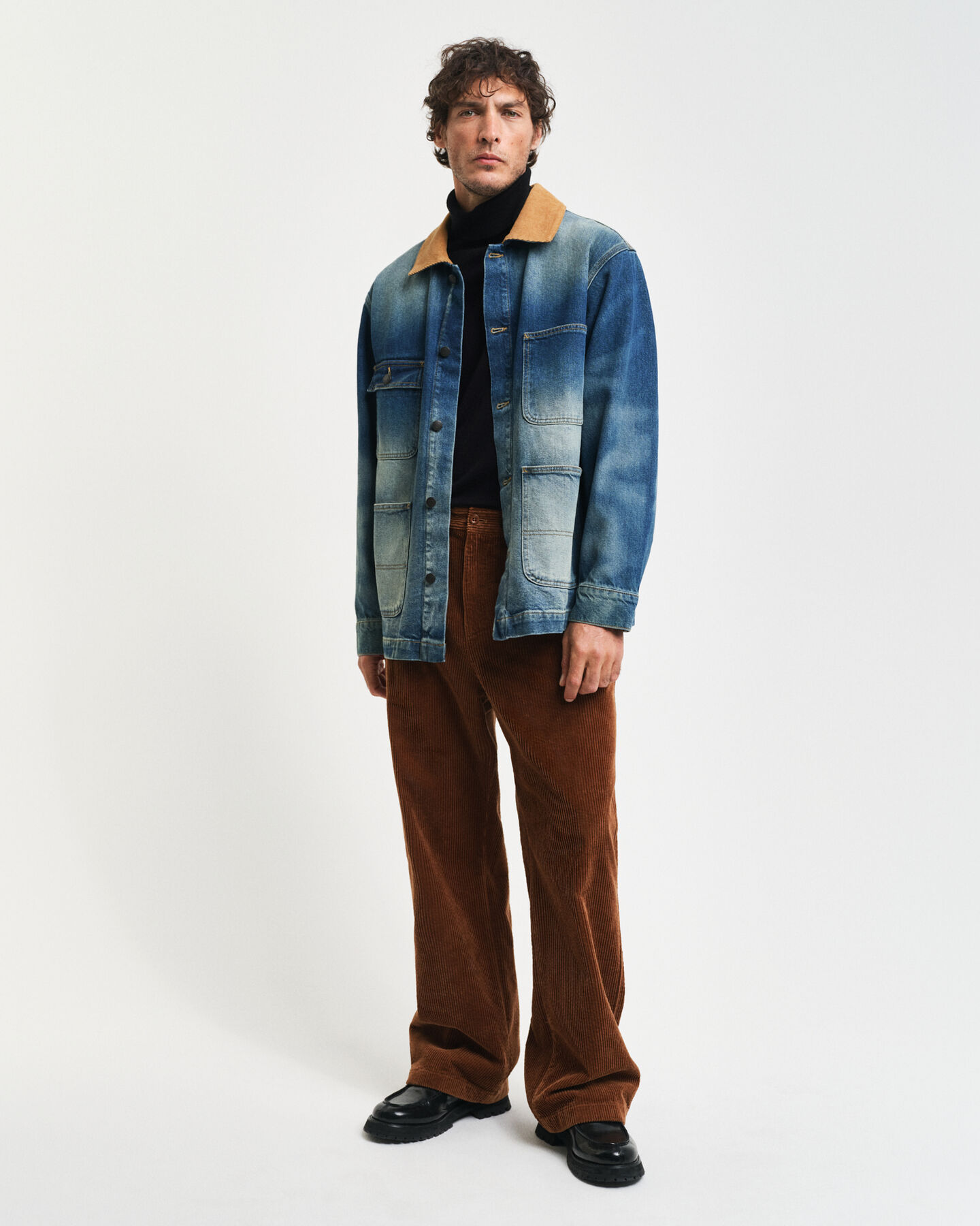 Rollkragenpullover aus extrafeiner Merinowolle