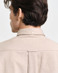 Regular Fit Melange Flanellhemd