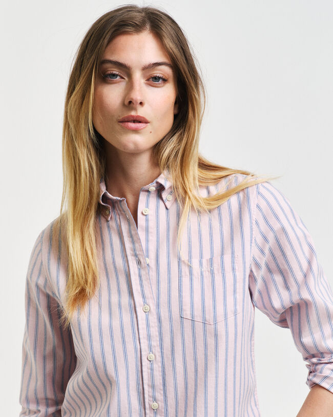Regular Fit Archive Oxford-Bluse mit Streifen