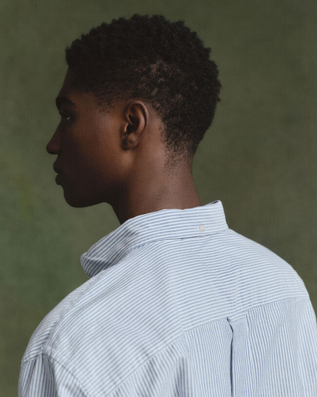 Relaxed Fit US Oxford Banker Stripe Hemd