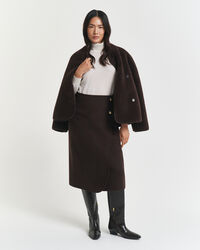 Handgenähter Midi-Wickelrock