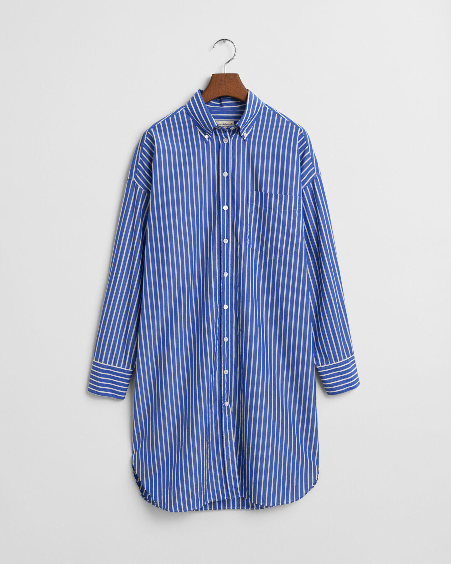 Oversized Hemdblusenkleid mit Streifen