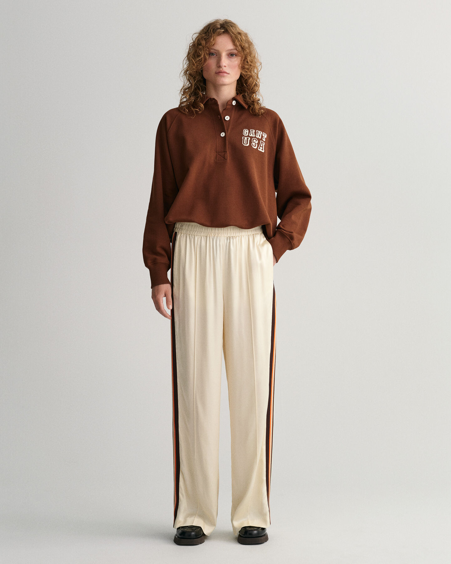 Relaxed Fit Pull-On Hose mit Streifen