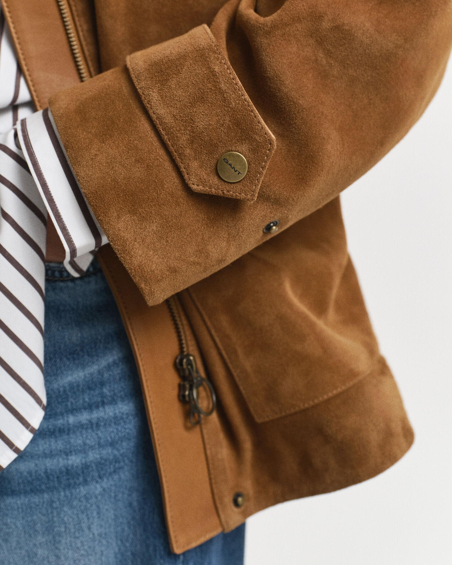 Barn Jacke aus Veloursleder