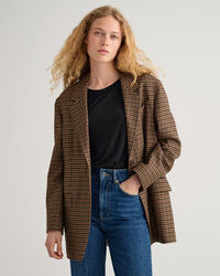 Oversized Blazer mit Karomuster