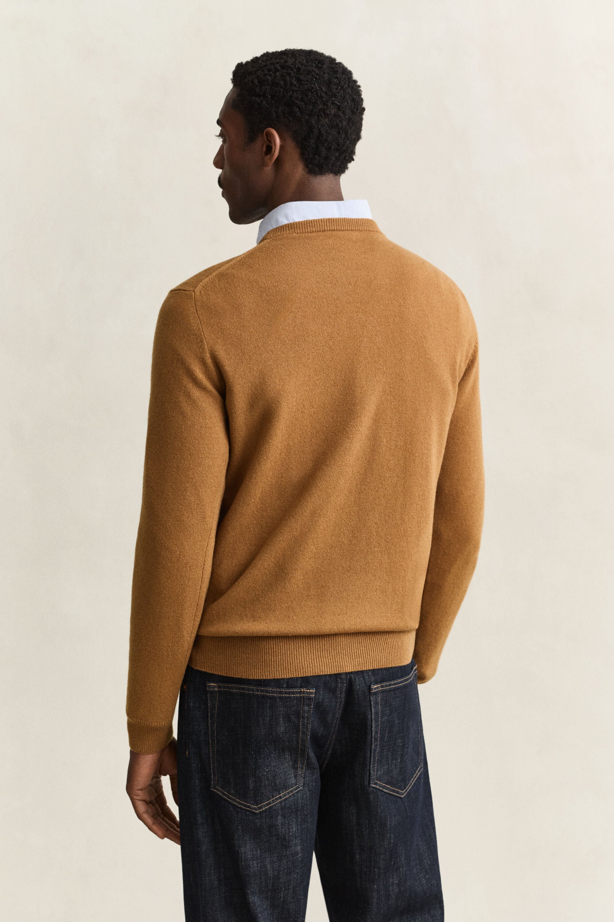 Rundhalspullover aus Lambswool