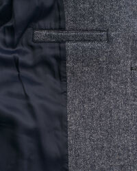 Verkürzte Herringbone Wolljacke