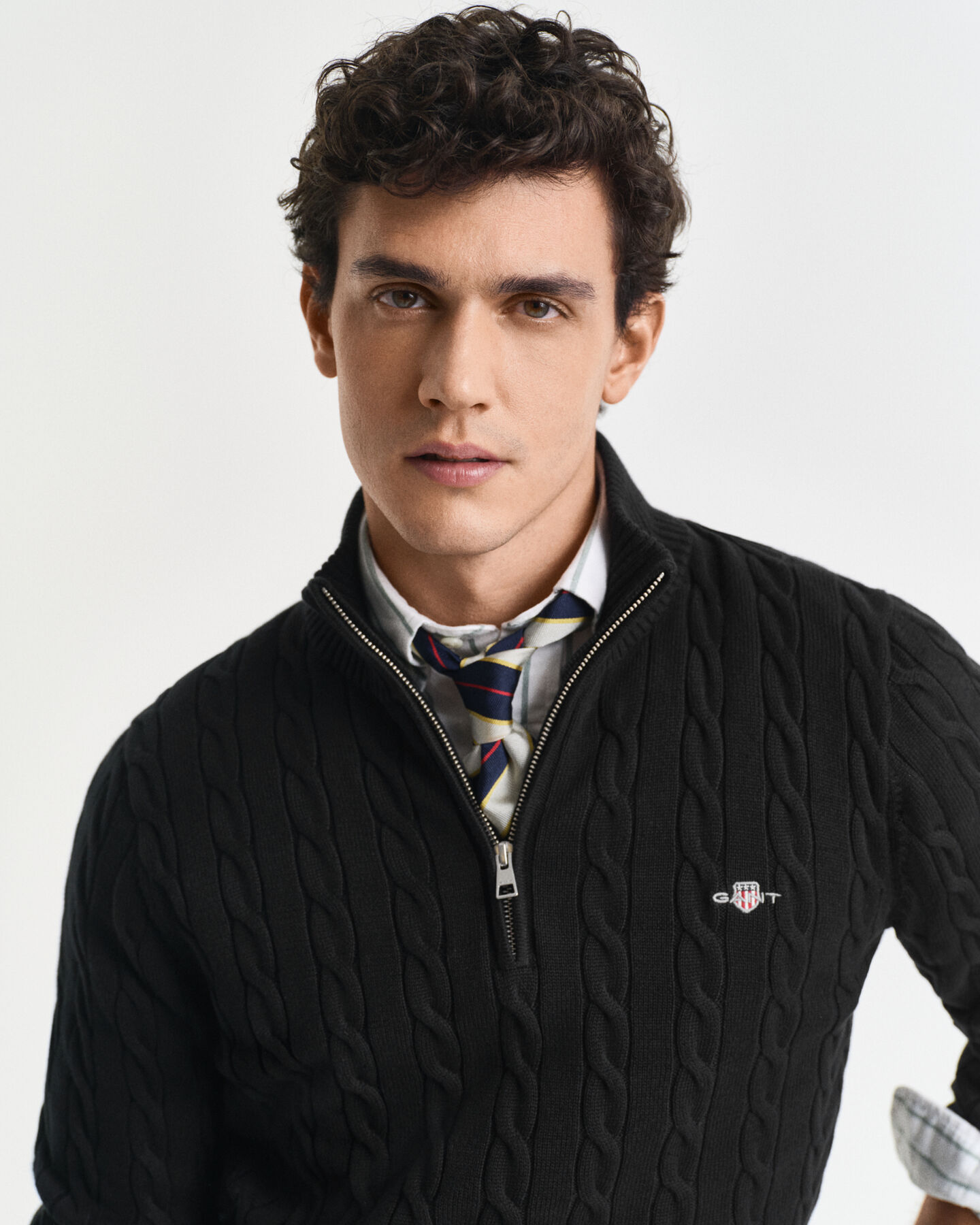 Zopfstrick Troyer aus Baumwolle