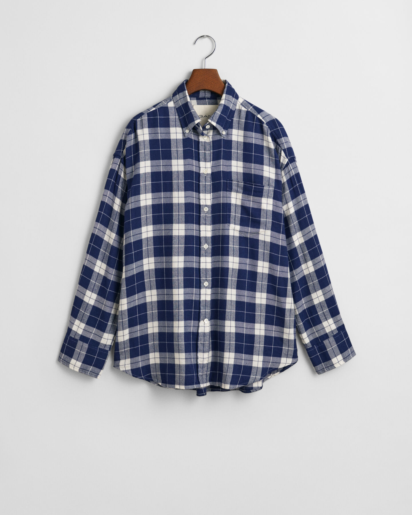 Oversized Flanellbluse mit Karomuster