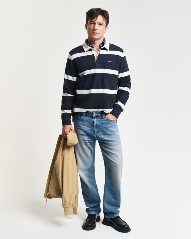 Heavy Rugger mit garngefärbten Streifen