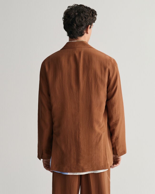 Relaxed Fit Seiden Anzugsakko