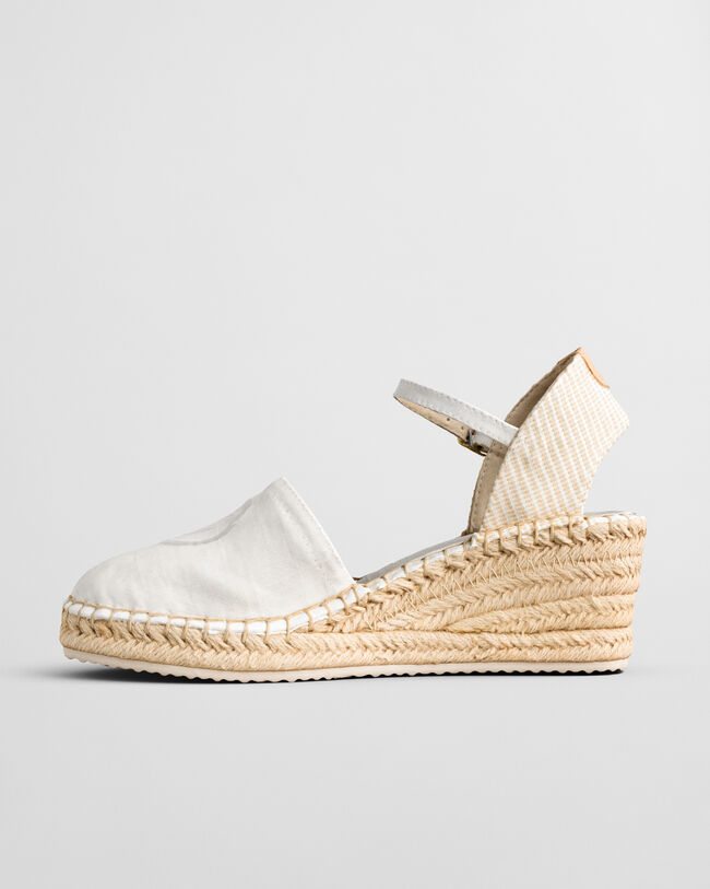 Luliza Leinen-Espadrille mit Keilabsatz