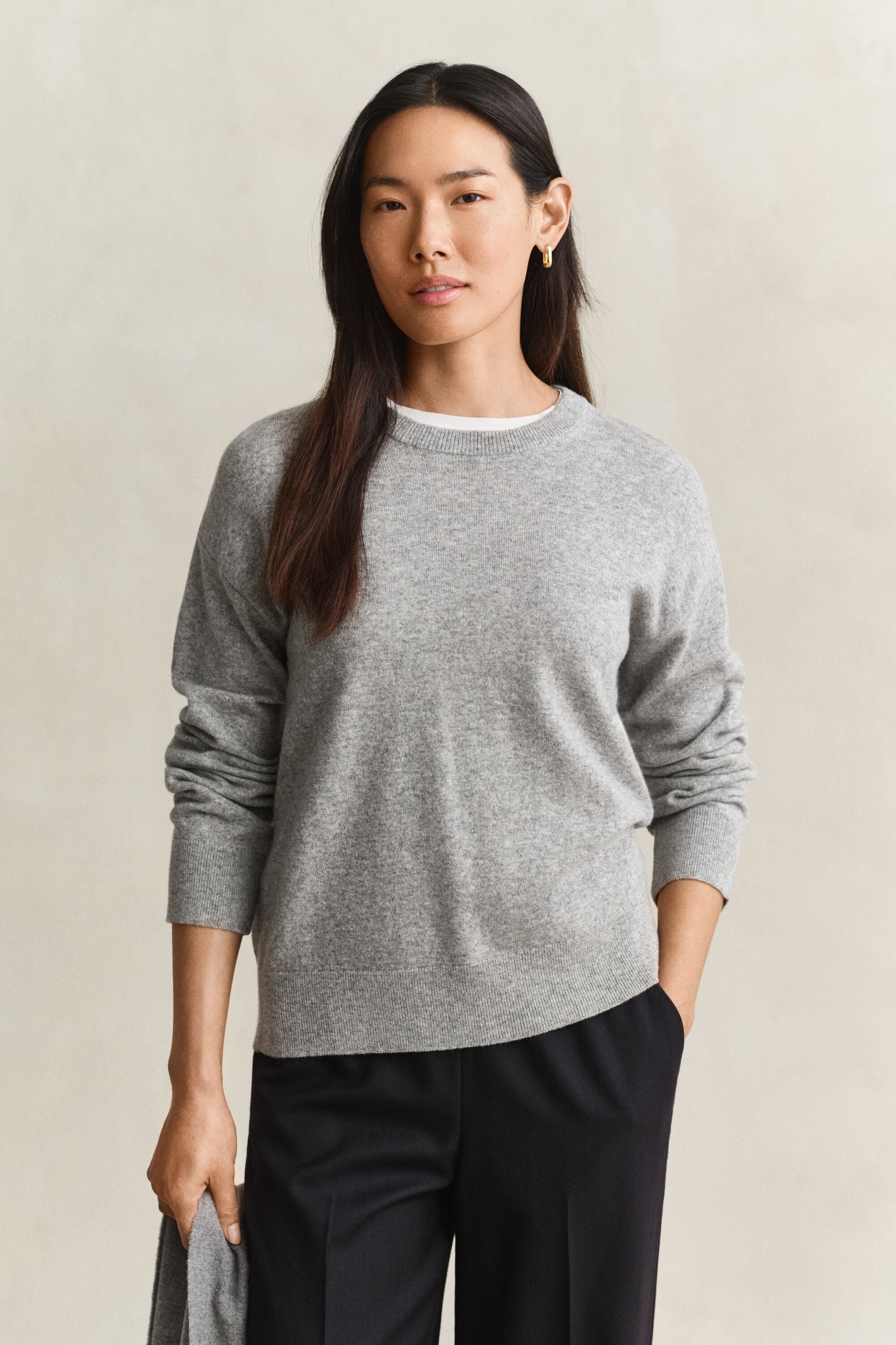 Superfine Lambswool Rundhalspullover