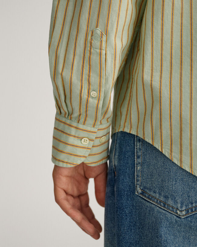 Relaxed Fit Fil-&agrave;-Fil Streifenhemd