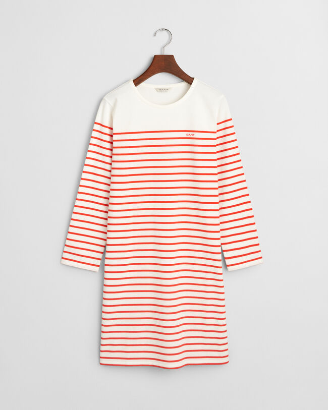 Rundhalskleid mit Marienstreifen