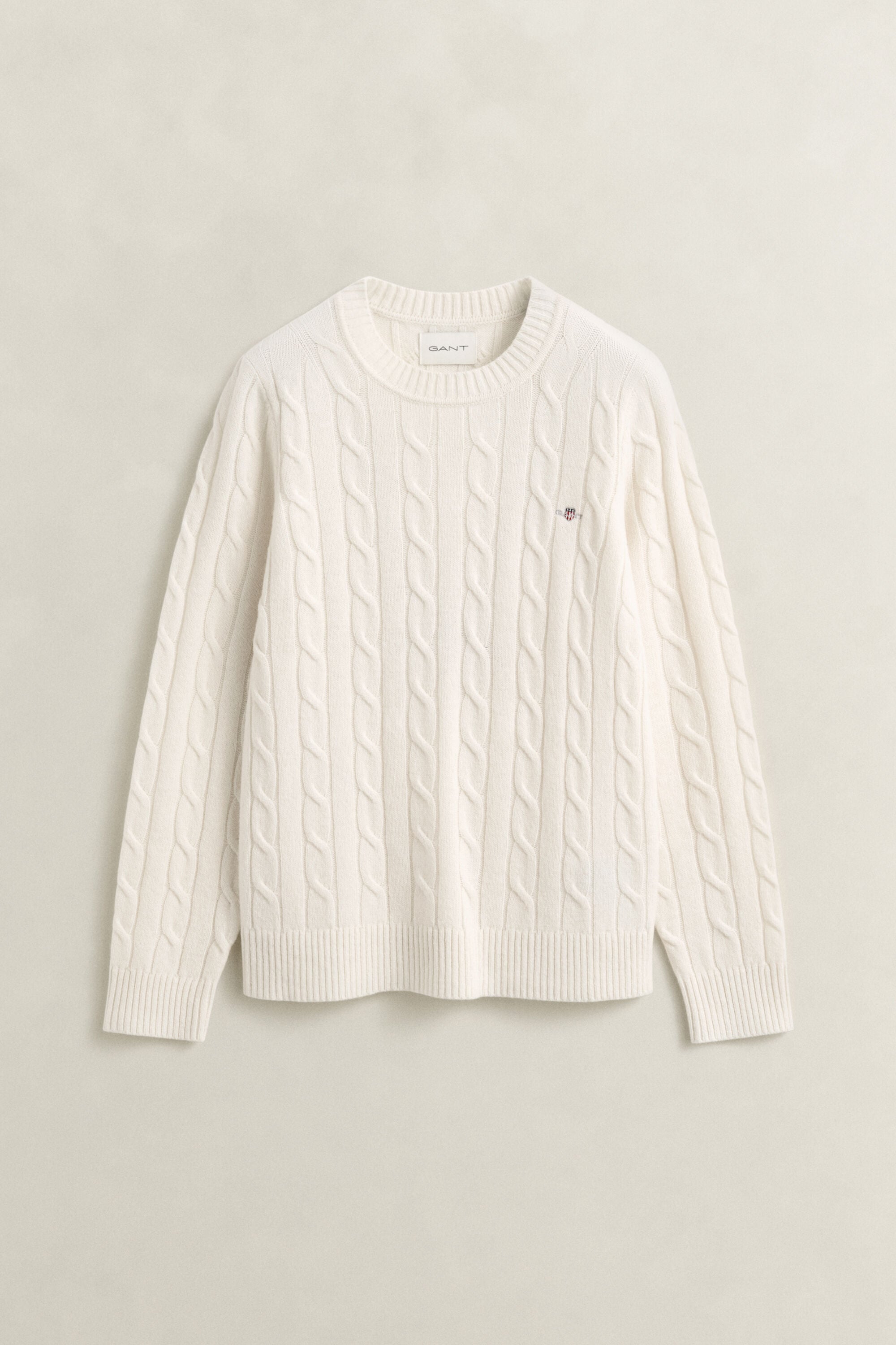 Zopfstrickpullover aus Lambswool