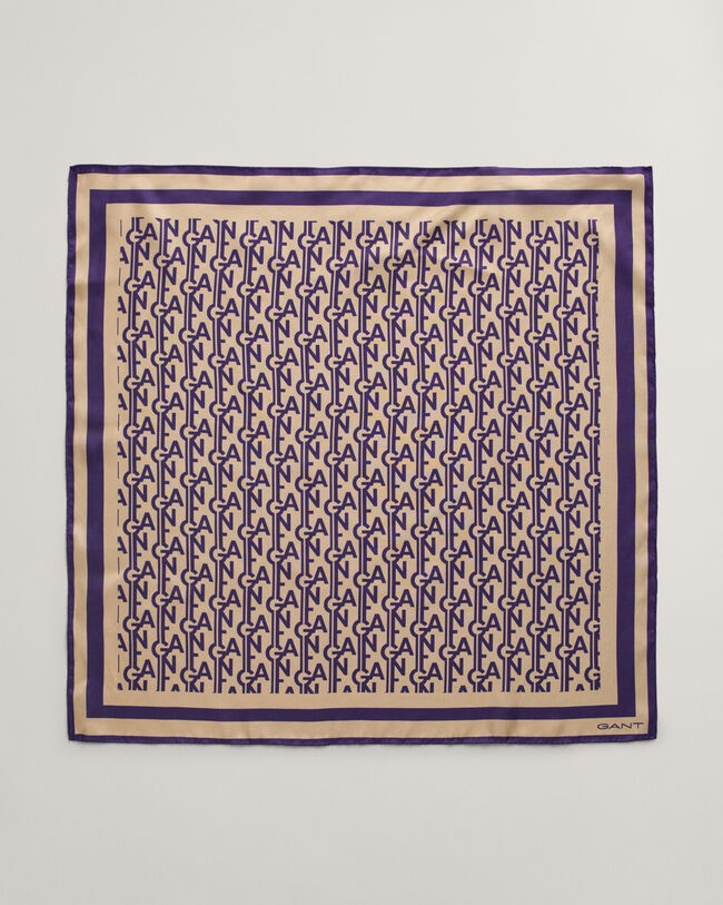 Monogram Seidentuch mit Print