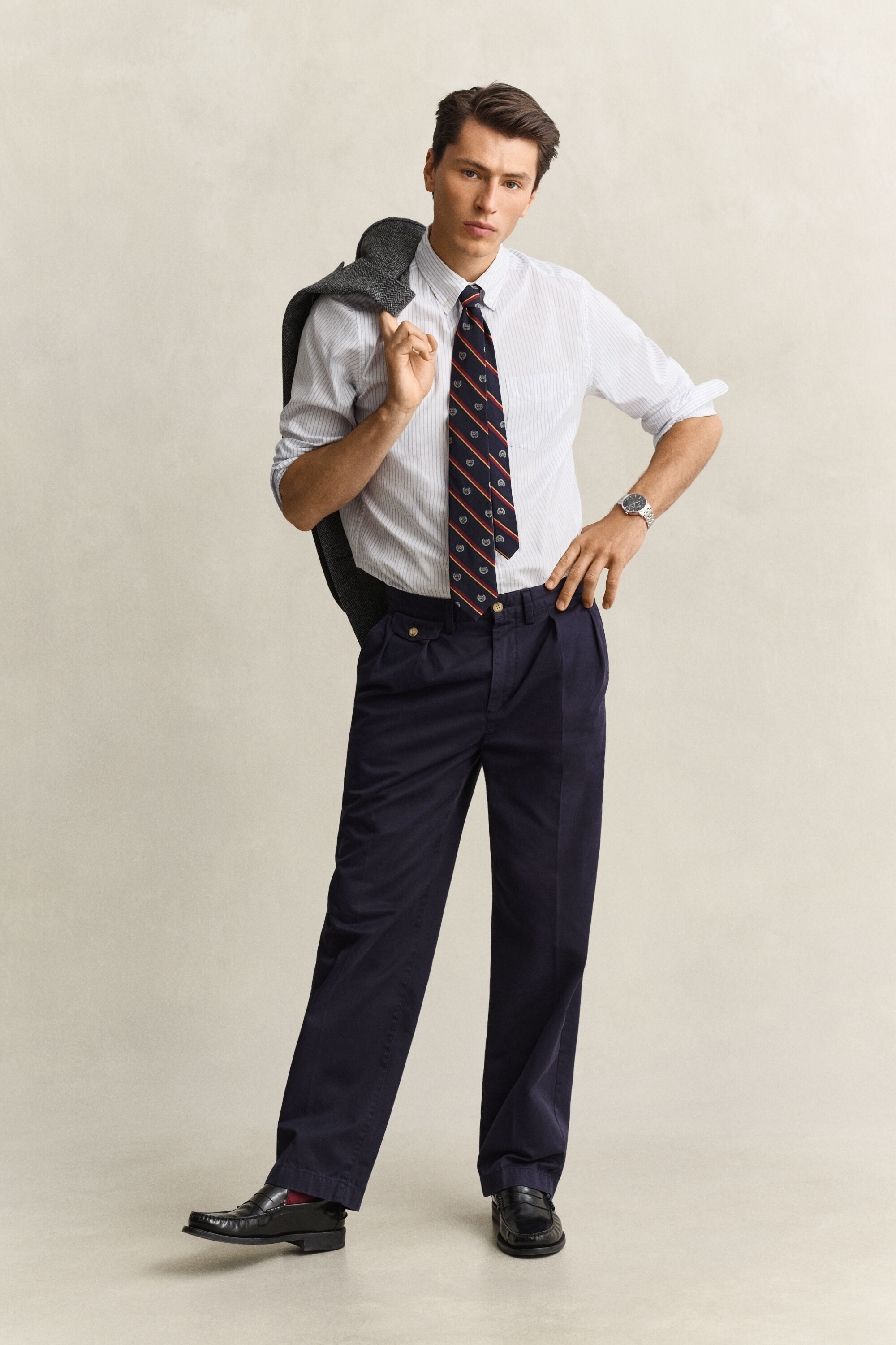 Camicia Oxford a righe Gant x Yale