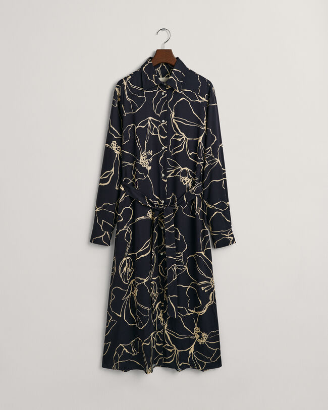 Line Drawing Hemdblusenkleid