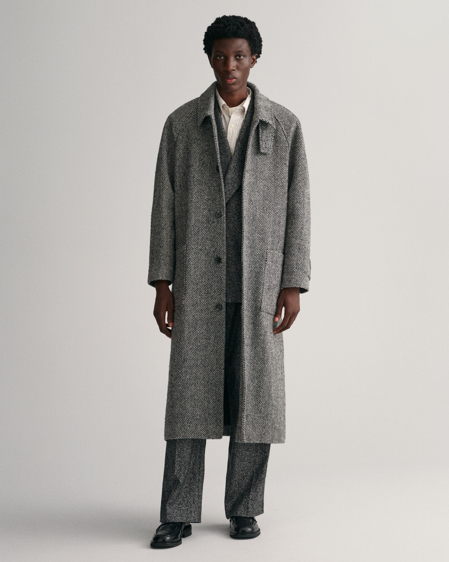 Balmacaan Wollmantel