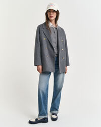 Caban in handgenähter Optik