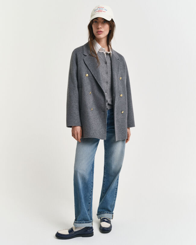 Caban in handgenähter Optik