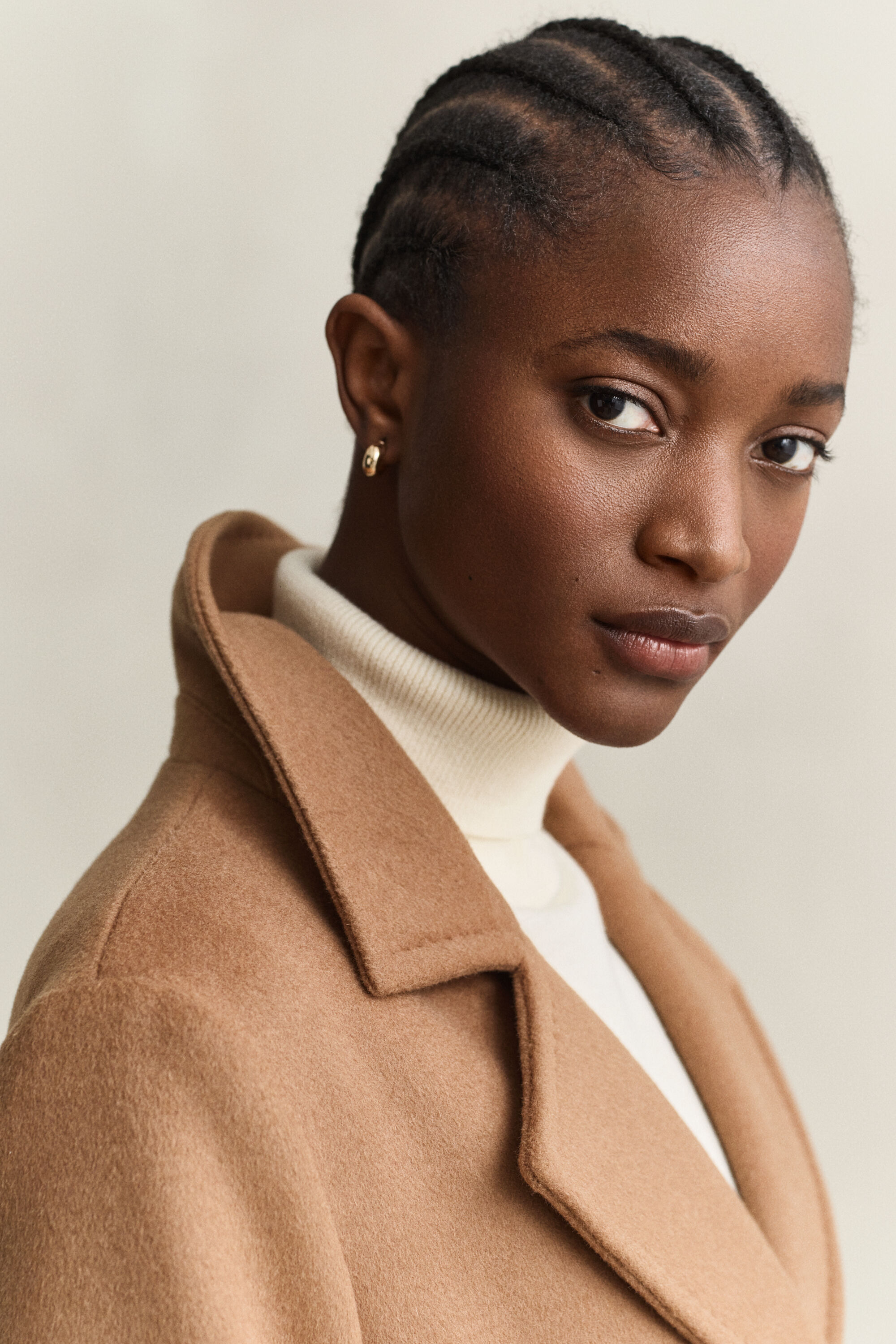 Belted Wool Blend Coat