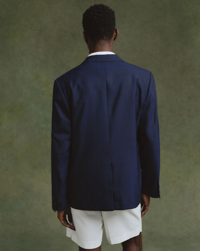 Hopsack Sakko aus Wolle