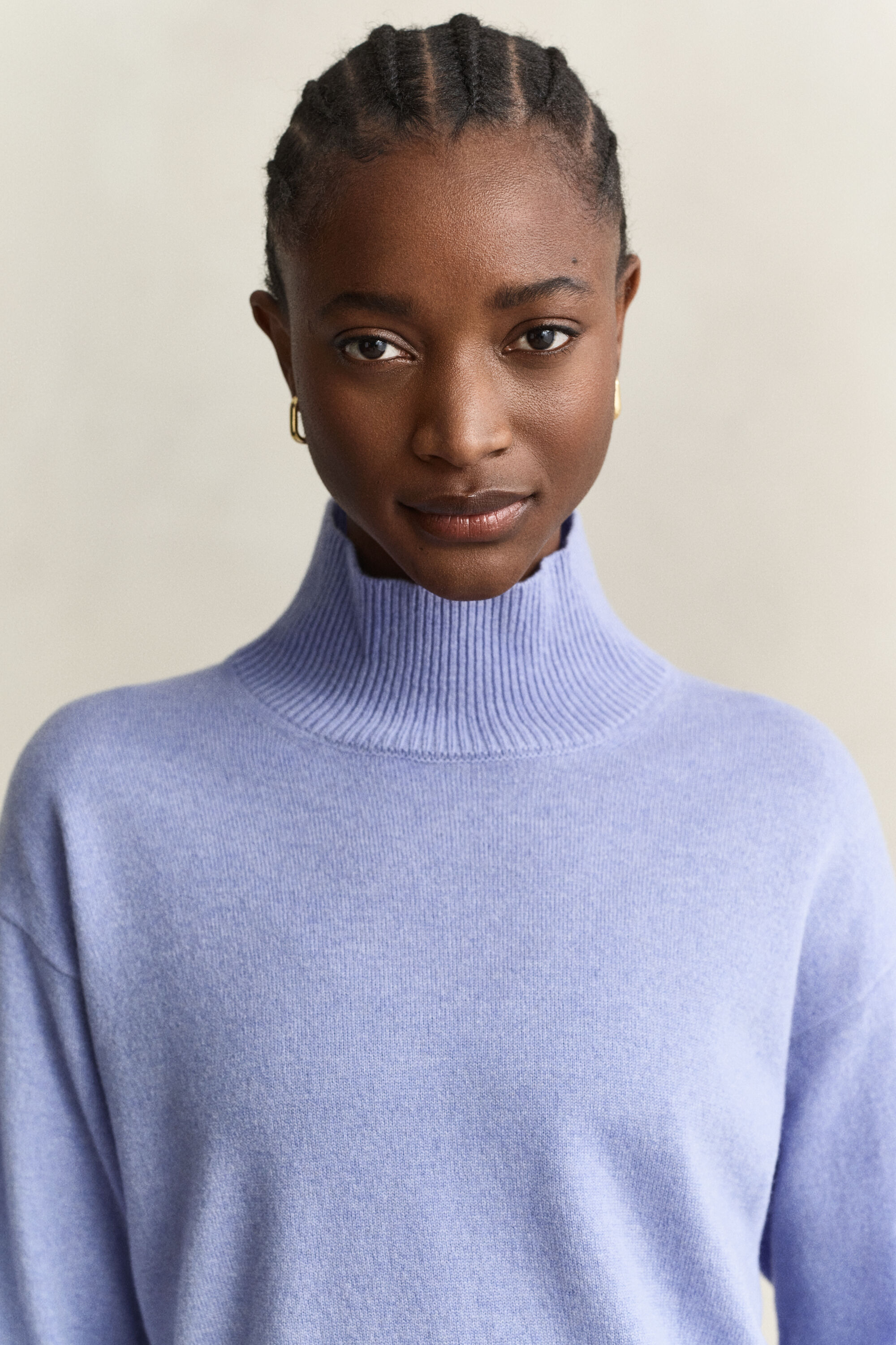 Stehkragenpullover aus feiner Lambswool