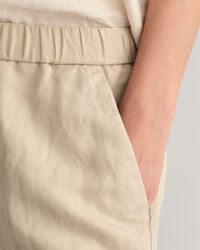 Relaxed Fit Leinenmix Pull-On Shorts